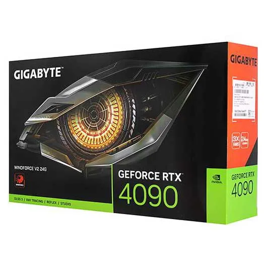 Видеокарта 24 GB Gigabyte RTX 4090 WINDFORCE V2 GV-N4090WF3V2-24GD