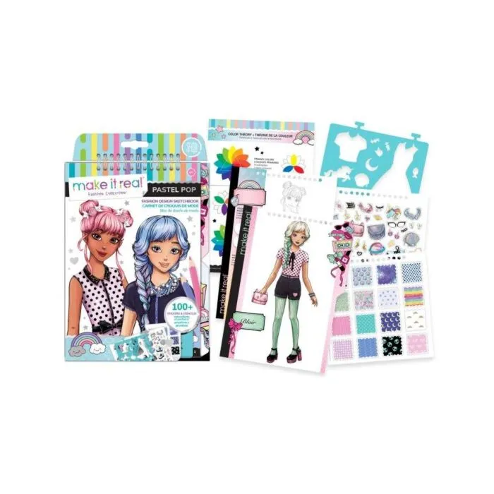 Набор для творчества Make It Real Скэтчбук SKETCHBOOK - PASTEL POP!