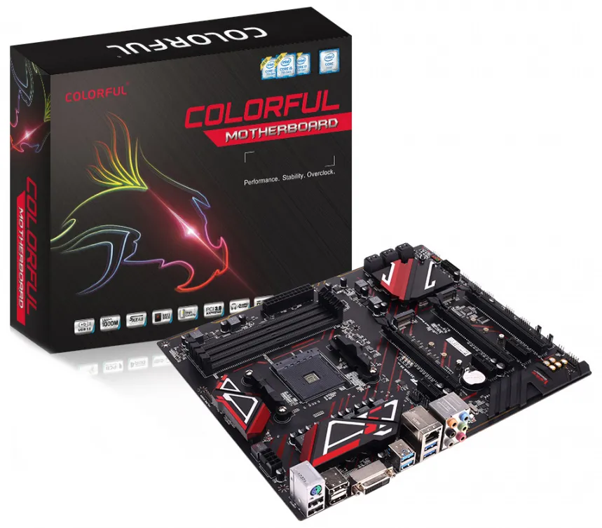 Материнская плата Colorful Battle flag C.X370 X5 V14