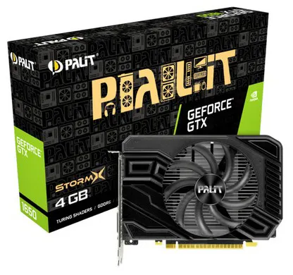 Видеокарта 4Gb PALIT GTX1650 STORMX 4G NE61650018G1-166F