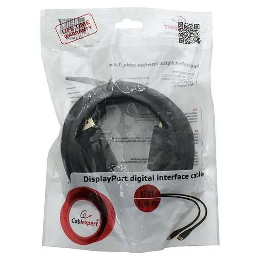Кабель SVGA, Cablexpert CC-DP2-6, 1.8м, черный