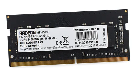 Оперативная память 4 GB AMD Radeon R7 Performance R744G2400S1S-U