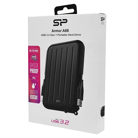 Внешний жесткий диск 2 TB Silicon Power A66 SP020TBPHD66SS3K black