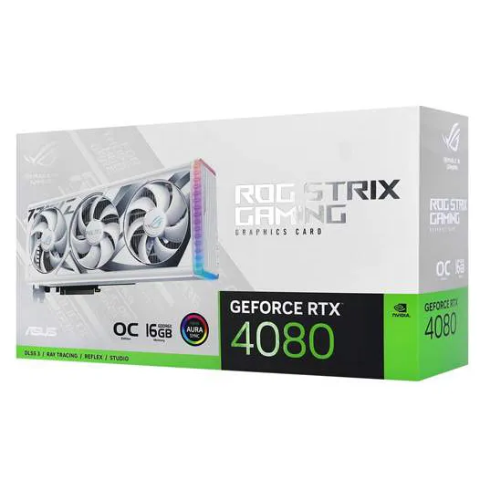 Видеокарта 16 GB ASUS RTX 4080 ROG-STRIX-RTX4080-O16G-WHITE