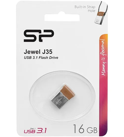 USB флешка 16GB Silicon Power Jewel J35 SP016GBUF3J35V1E USB 3.1 silver