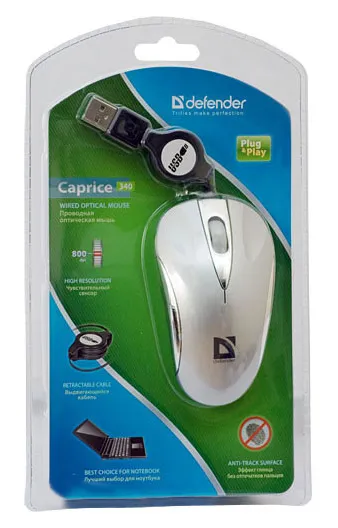 Компьютерная мышь Defender Caprice 340 silver