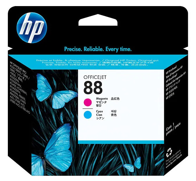 Картридж струйный HP Magenta and Cyan №88 C9382A