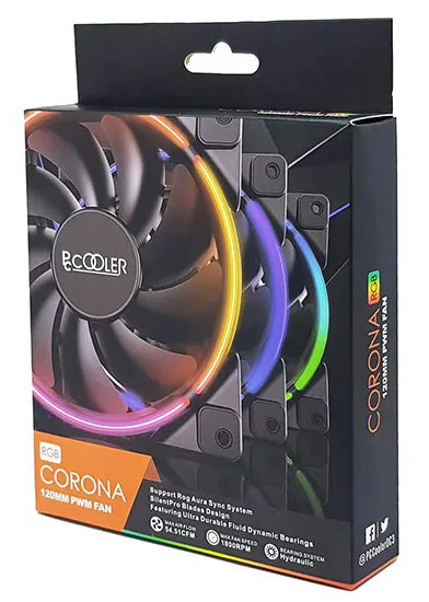 Кулер для корпуса PCCooler CORONA RGB