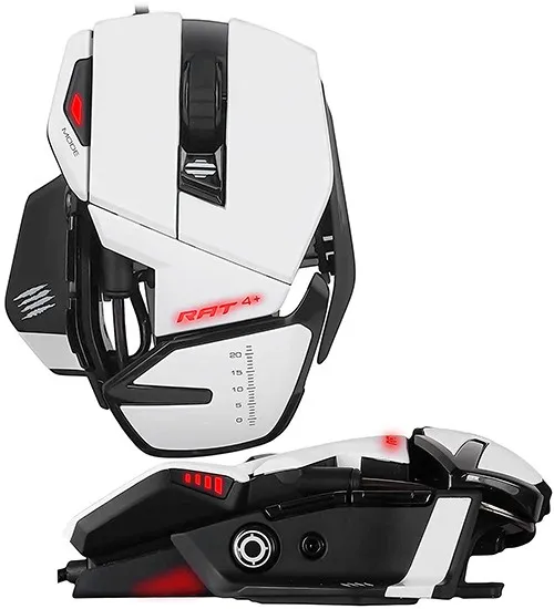 Мышь Mad Catz  R.A.T. 4+ white