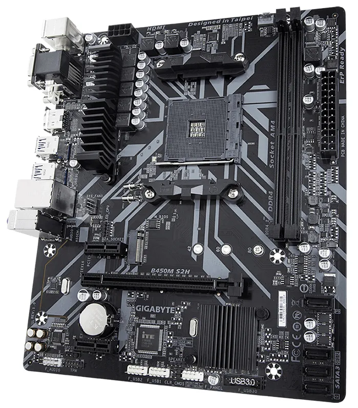 Материнская плата Gigabyte B450M S2H