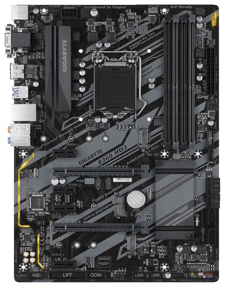 Материнская плата GIGABYTE H370 HD3 1.0 GAH37HD3-00-G