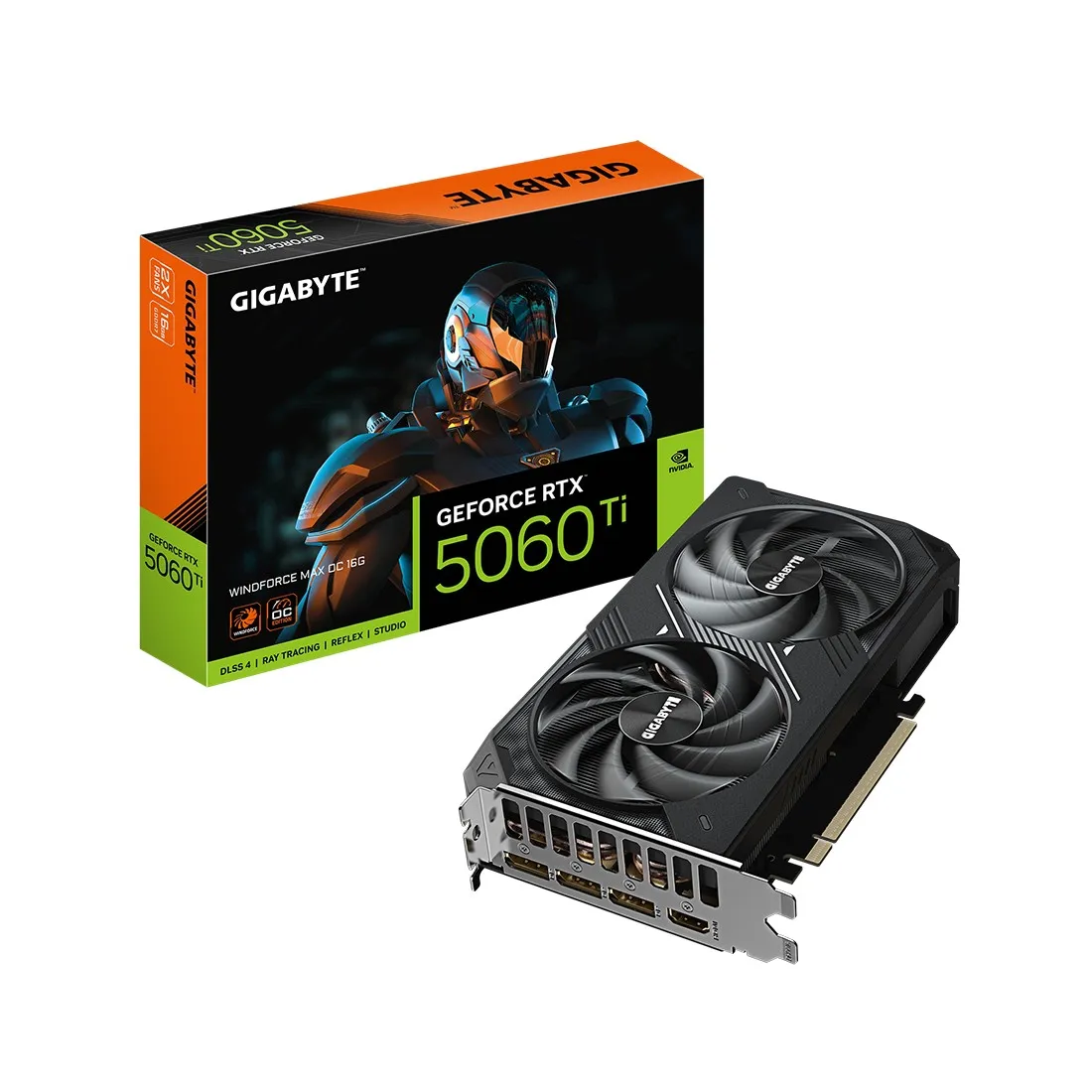 Видеокарта 16Gb Gigabyte RTX5060Ti WINDFORCE MAX OC 16G GV-N506TWF2MAX OC-16GD