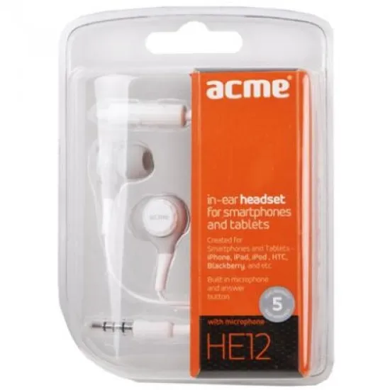 Наушники-вкладыши Acme HE12 Белый