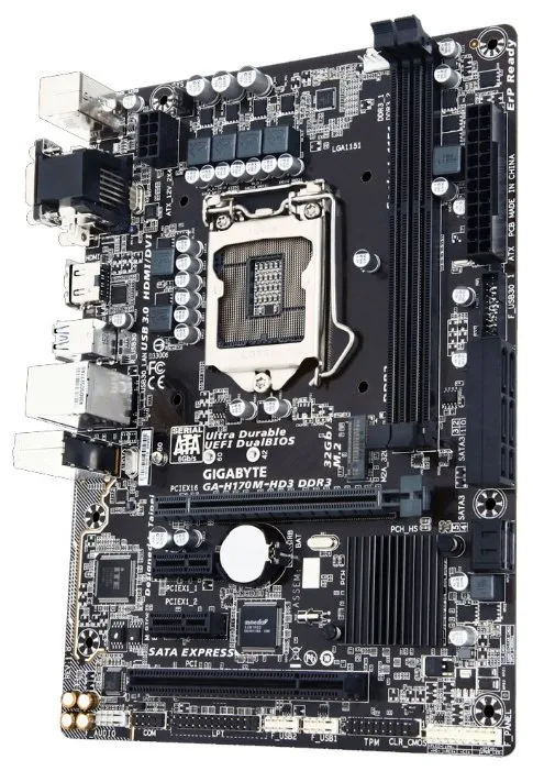 Материнская плата Gigabyte GA-H170-HD3 DDR3