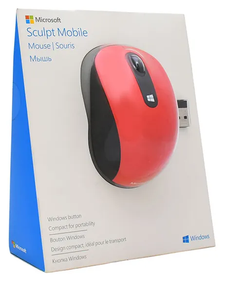 Компьютерная мышь Microsoft Sculpt Mobile 43U-00026 Flame Red