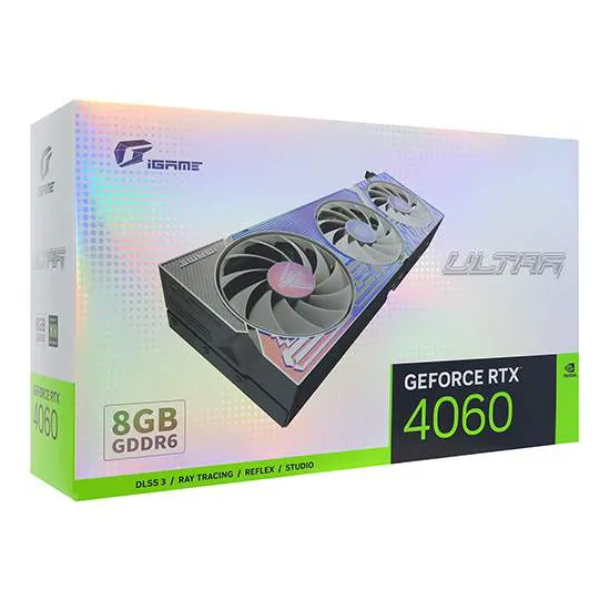 Видеокарта 8 GB Colorful iGame RTX 4060 Ultra W OC 8GB-V