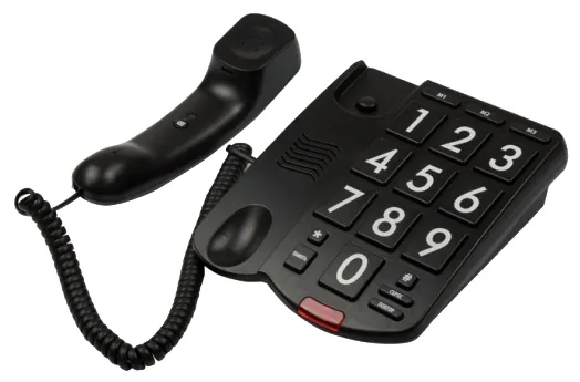 Телефон проводной Ritmix RT-520 black