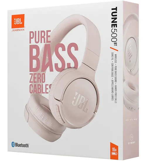 Bluetooth Гарнитура JBL (by harman) Tune 500BT Pink
