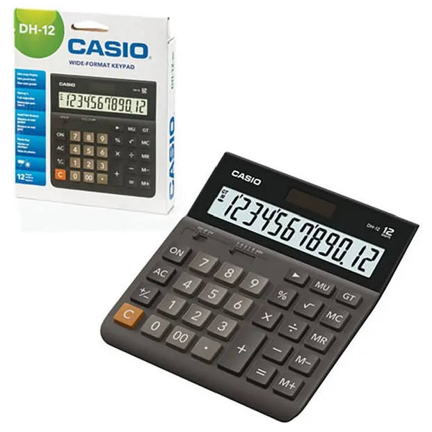 Калькулятор настольный CASIO DH-12-BK-S-EP