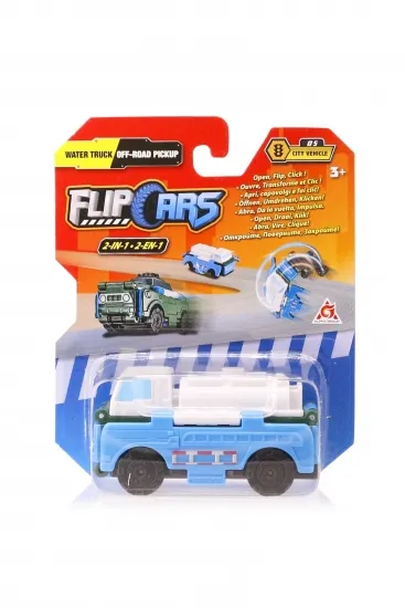 Машинка-трансформер Flip Cars 2 В 1 (Водвоз и Внедорожный пикап)
