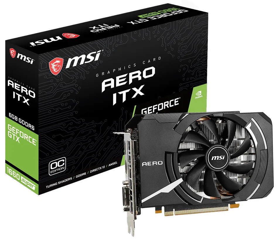 Видеокарта 6 GB MSI GTX1660 SUPER AERO ITX OC