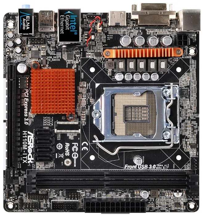 Материнская плата ASRock H110M-ITX