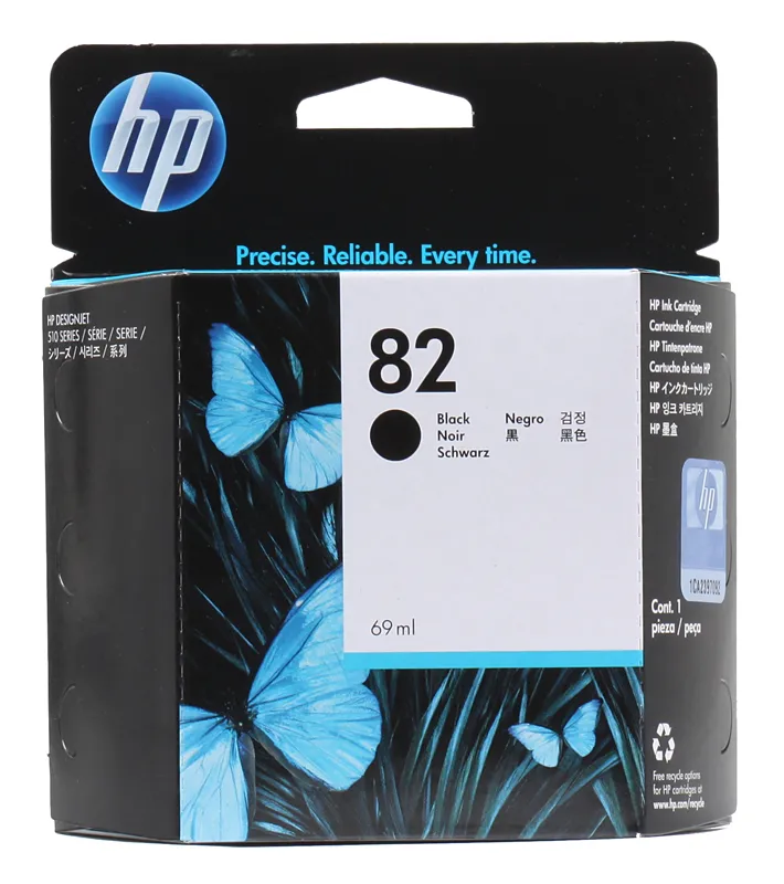 Картридж HP CH565A Black №82