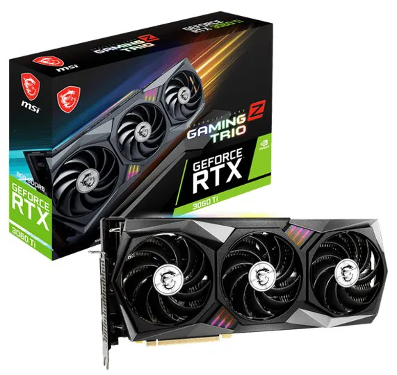 Видеокарта 8Gb MSI RTX3060 Ti GAMING Z TRIO LHR