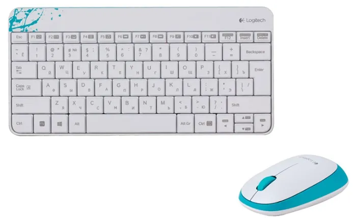 Комплект клавиатура+мышь Logitech MK240 Белый