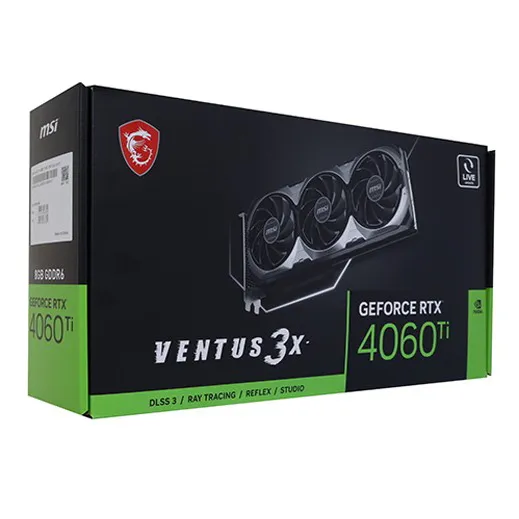 Видеокарта 8 GB MSI RTX 4060 Ti 8G VENTUS 3X E1