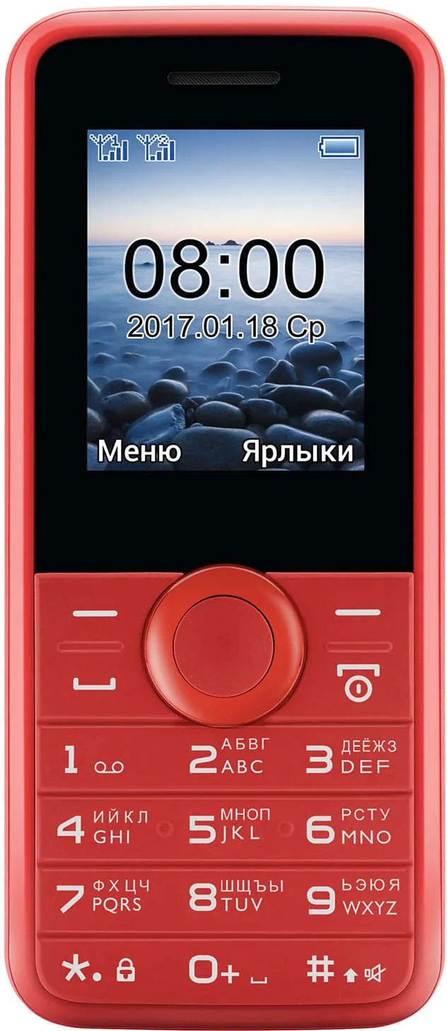 Мобильный телефон Philips E106 красный