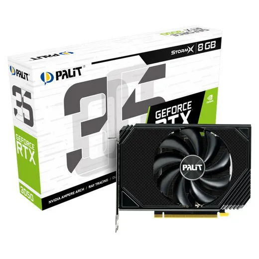 Видеокарта 8Gb PALIT RTX3050 STORMX 8G NE63050018P1-1070F