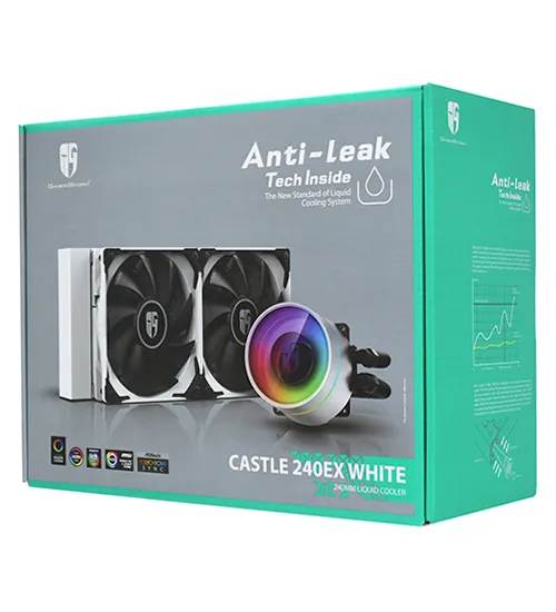 Водяное охлаждение процессора Deepcool Castle 240 EX White