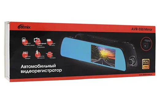 Видеорегистратор Ritmix AVR-550 Mirror black