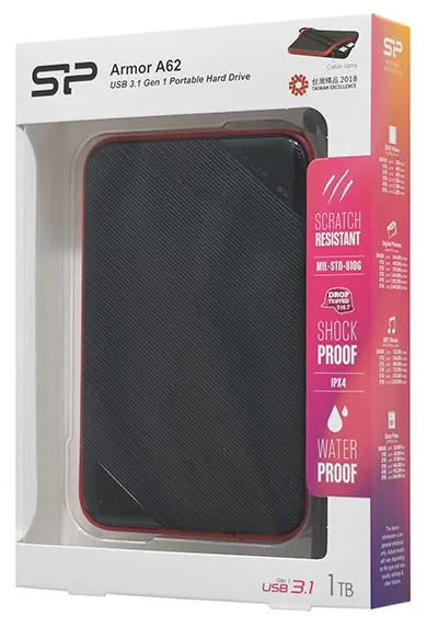 Внешний жесткий диск 1 TB Silicon Power A62 SP010TBPHD62SS3K Black