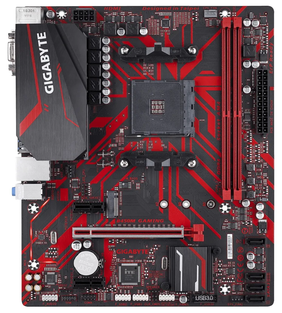 Материнская плата Gigabyte B450M GAMING