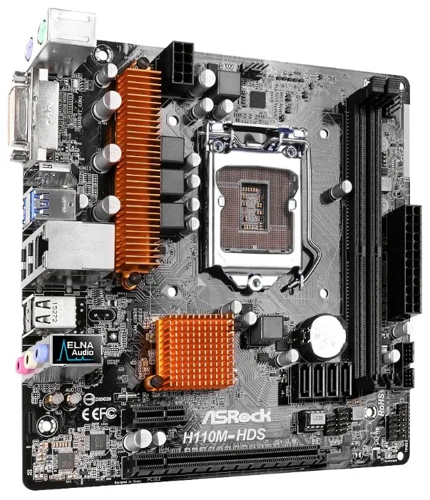 Материнская плата MB ASRock H110M-HDS