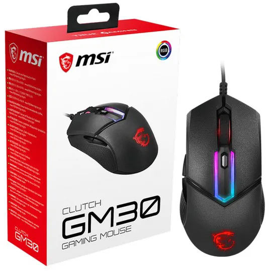 Компьютерная мышь MSI Clutch GM30 Gaming Black-RGB