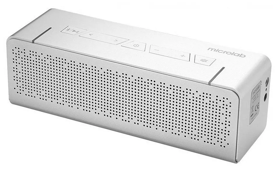 Портативная колонка Bluetooth Microlab T5 Серебро