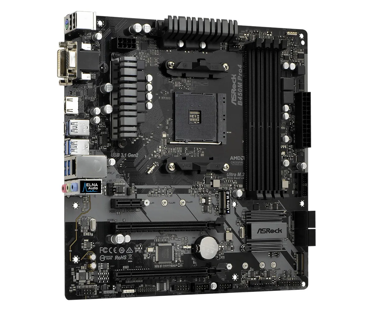 Материнская плата ASRock B450M PRO4