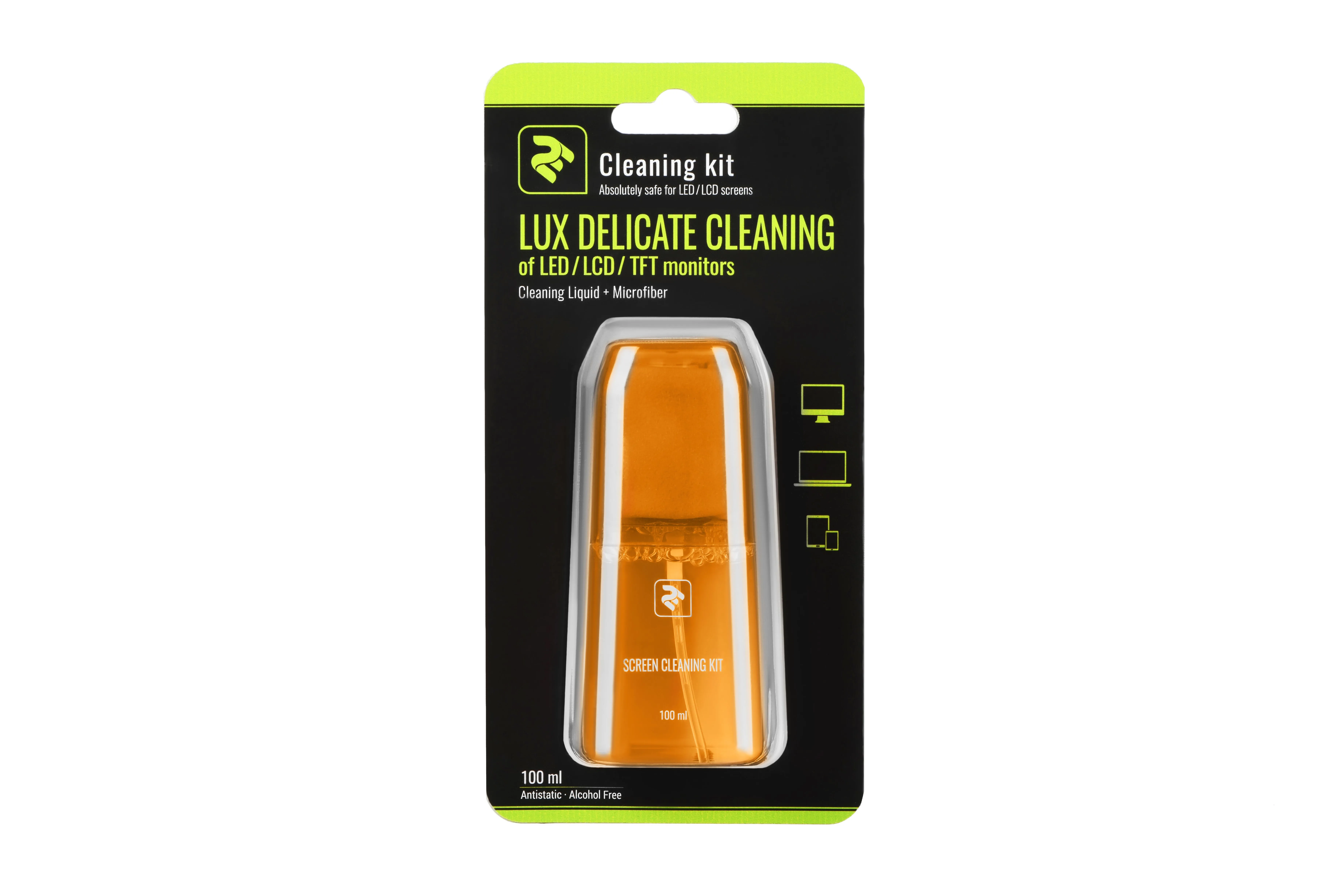 Набор для чистки 2E LUX CLEAN 100ml Liquid for LED/LCD + салфетка,Yellow, Артикул: 2E-SKTR100LYW /Китай/