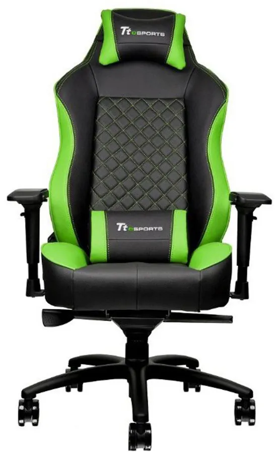 Игровое компьютерное кресло Thermaltake GTC 500 Black & Green (GC-GTC-BGLFDL-01)