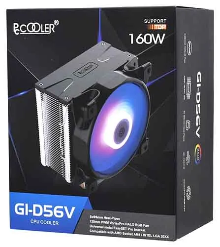 Кулер для CPU PCCooler GI-D56V HALO RGB