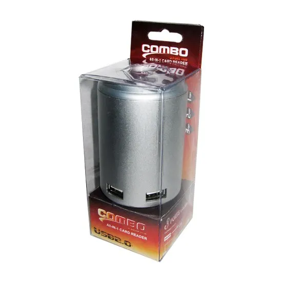 Картридер Всё в одном + Hub USB 2.0 Combo Пивная банка