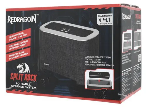 Bluetooth колонка Defender Redragon Split Rock black