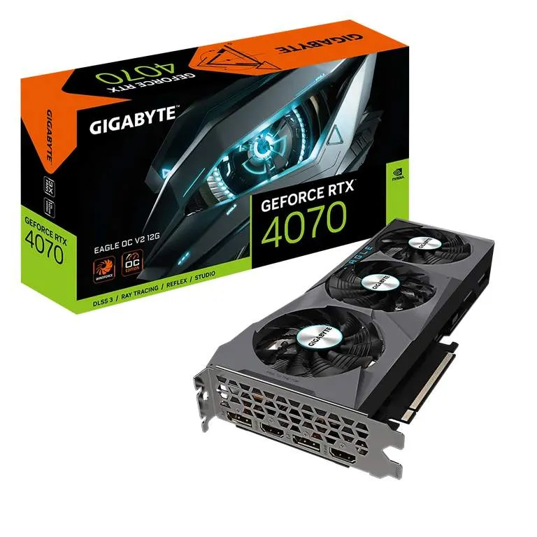 Видеокарта 12Gb GIGABYTE GV-N4070EAGLE OCV2-12GD
