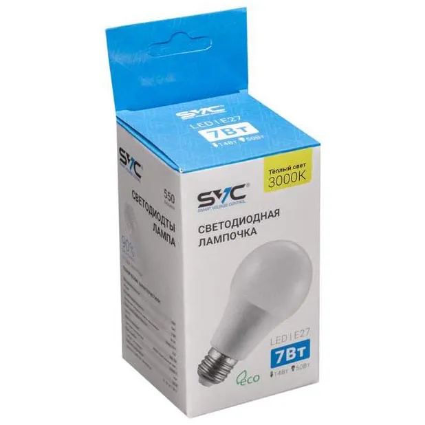 LED Лампа SVC LED G45-7W-E27-3000K