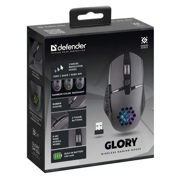 Компьютерная мышь Defender Glory GM-514 черный