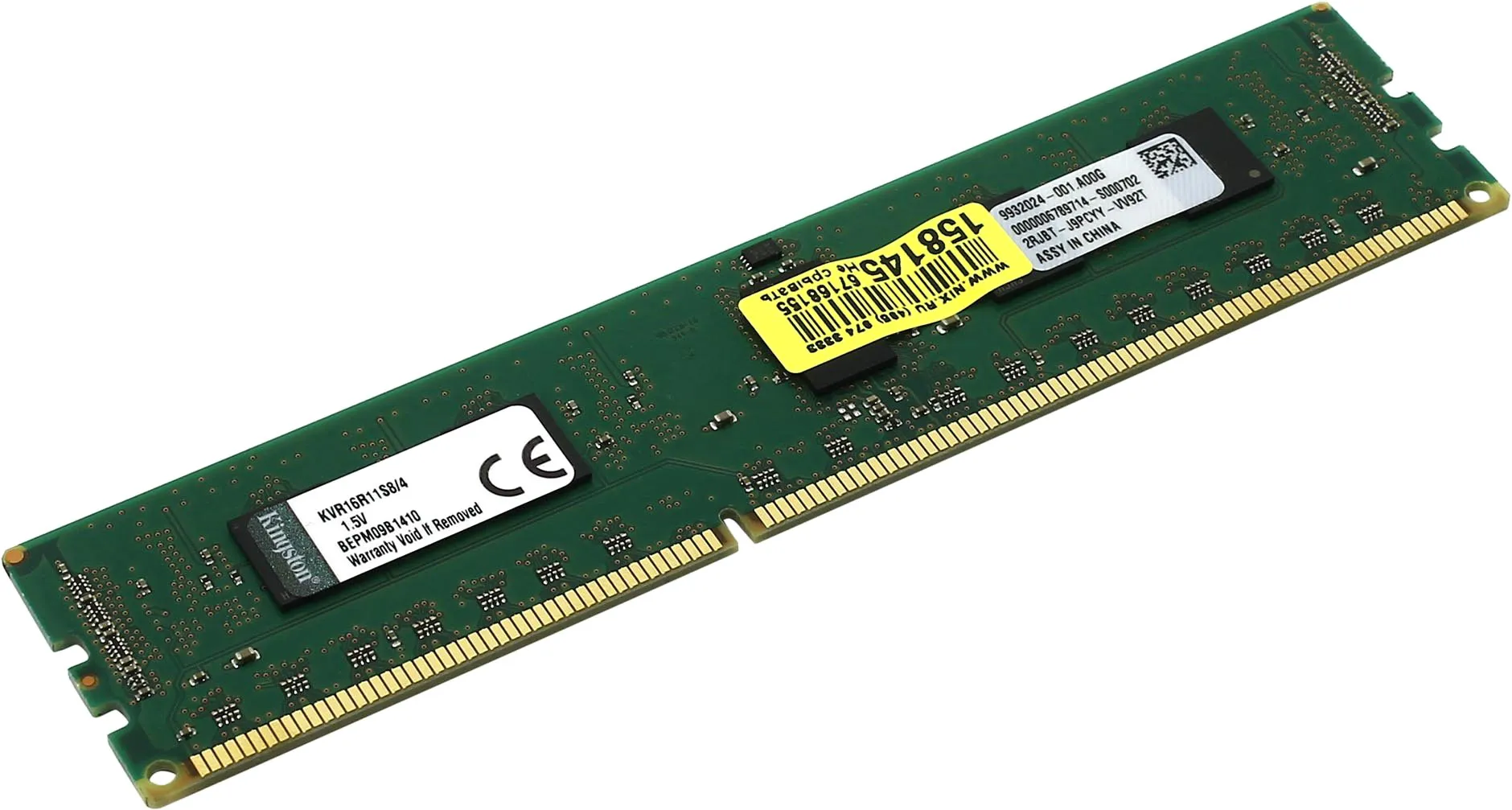 Оперативная серверная память 4 GB Kingston KVR16R11S8/4KF