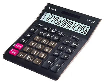 Калькулятор настольный CASIO GR-16-W-EP